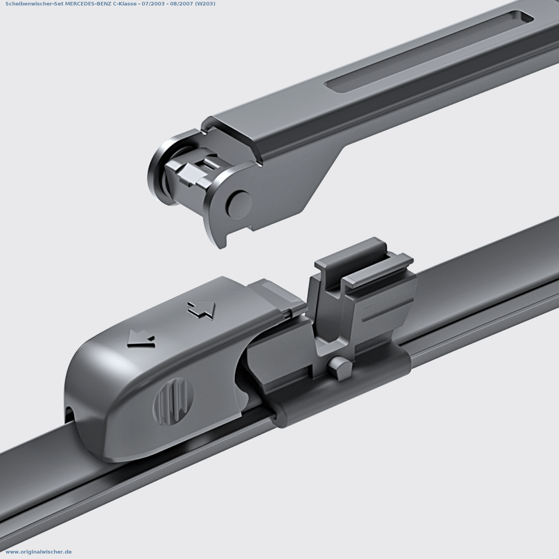 Bild 2: Scheibenwischer-Set MERCEDES-BENZ C-Klasse - 07/2003 - 08/2007 (W203)