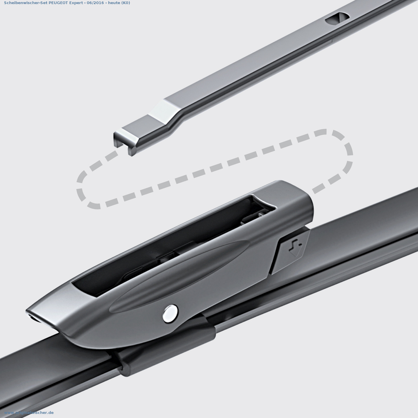 Bild 2: Scheibenwischer-Set PEUGEOT Expert - 06/2016 - heute (K0)