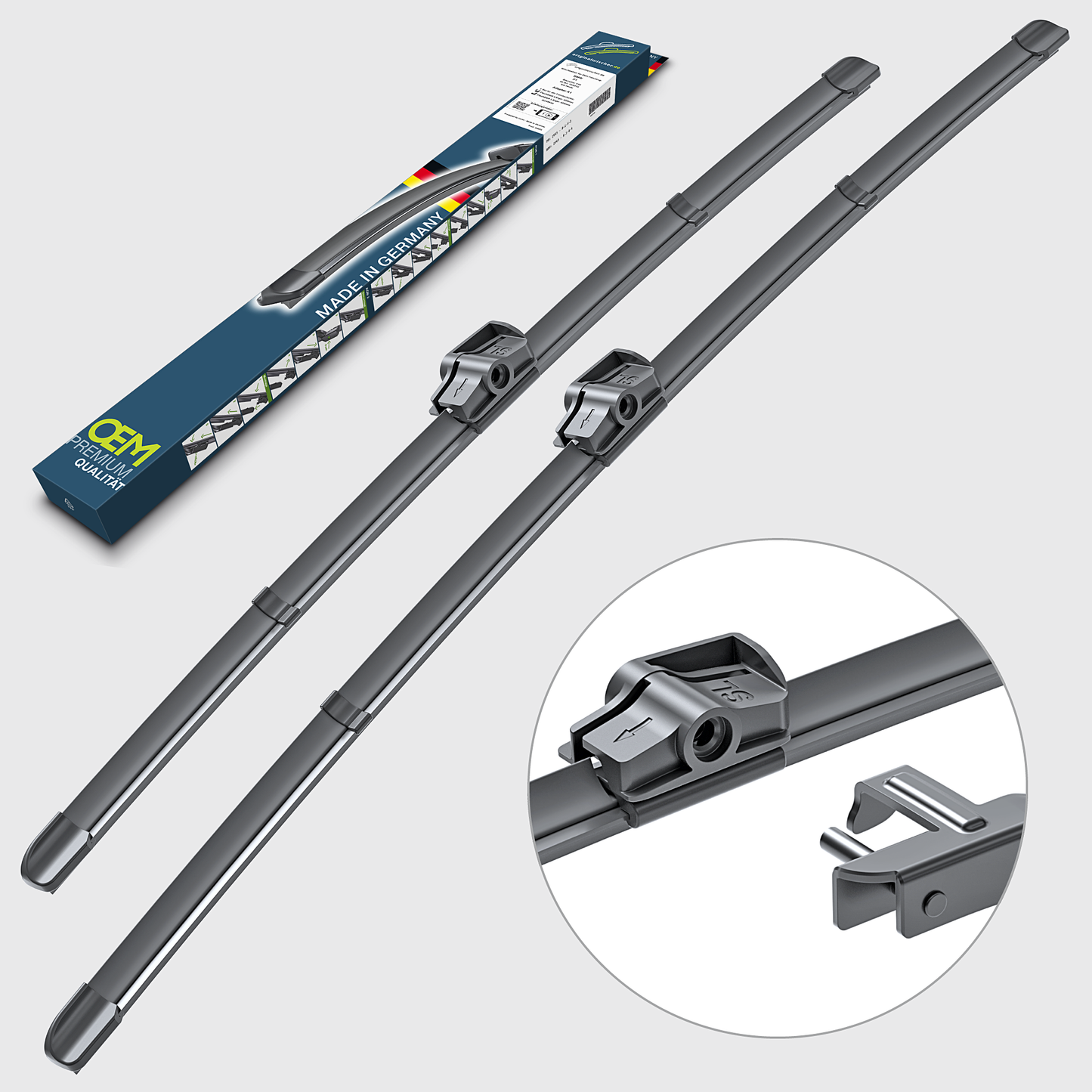 Bild 1: Wischer-Set VOLVO S40 (Modell  2: P11) 2004 - 2005